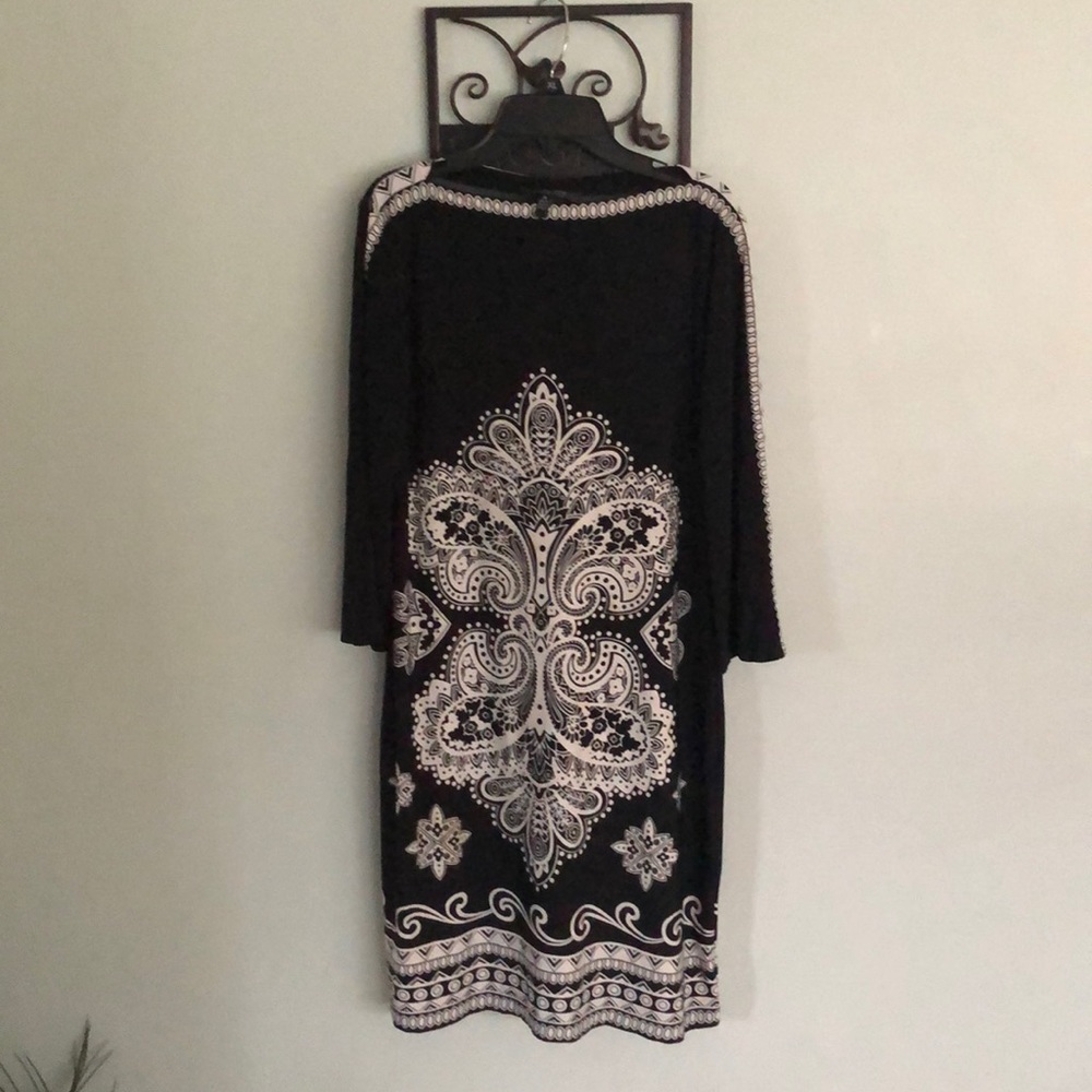 Black with Geometrical patterns